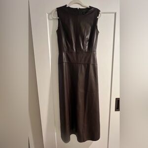NWT Ann Taylor Vegan Leather Dress, Size 4.